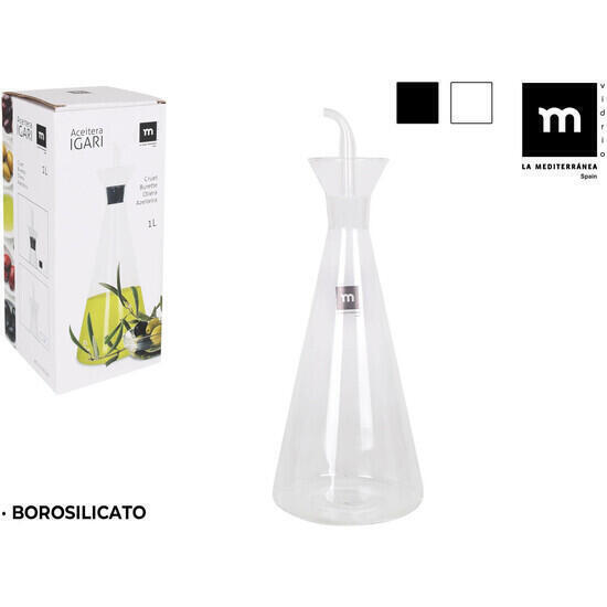 Aceitera borosilicato con dosificador 1000cc igari