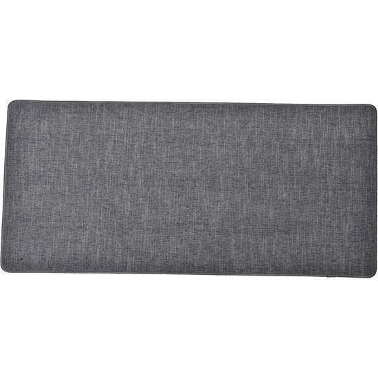 Alfombra oriane 45x120cm de poliéster tejido - gris oscuro