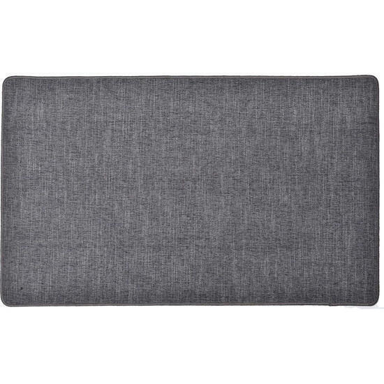 Alfombra oriane 45x75cm de poliéster tejido - gris oscuro