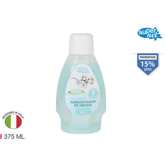 Ambientador deo mecha talco 375ml supern