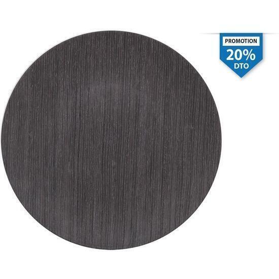 Bajoplato pvc acabado madera oscuro 33cm elemen