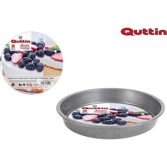 Bandeja 24.5x4cm/0.5mm redonda marble quttin