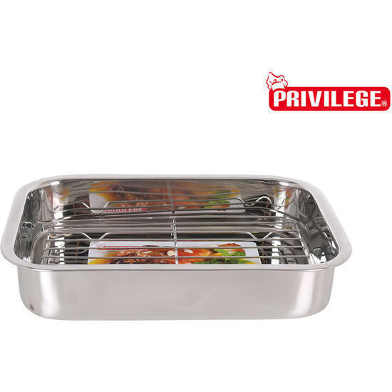 Bandeja rectangular honda c/grill 33x24cm privilege