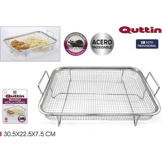 Bandeja rejilla horno 30,5x22,5x7,5 - quttin