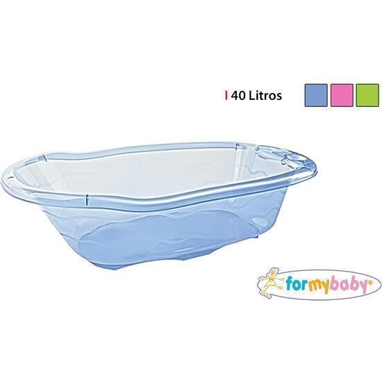 Bañera infantil transparente 40l formybaby