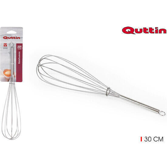 Batehuevos acero inox 30cm quttin