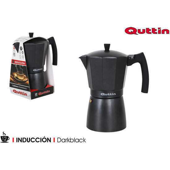 Cafetera 12serv.induccion darkblack quttin