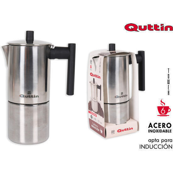 Cafetera 6 servicios induccion inox tower