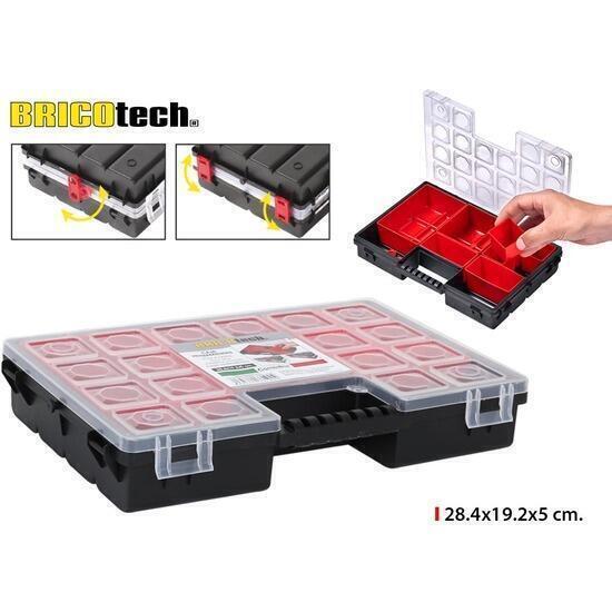 Caja herramientas combibox 28,4x19,2x5cm bricotech