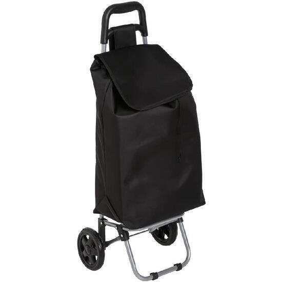 Carro de la compra 2 ruedas, 30 l., negro