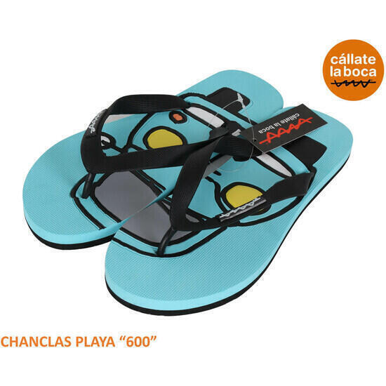 Chanclas playa t.38 clb azul 600