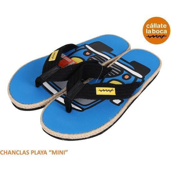 Chanclas playa t.41 clb azul mini