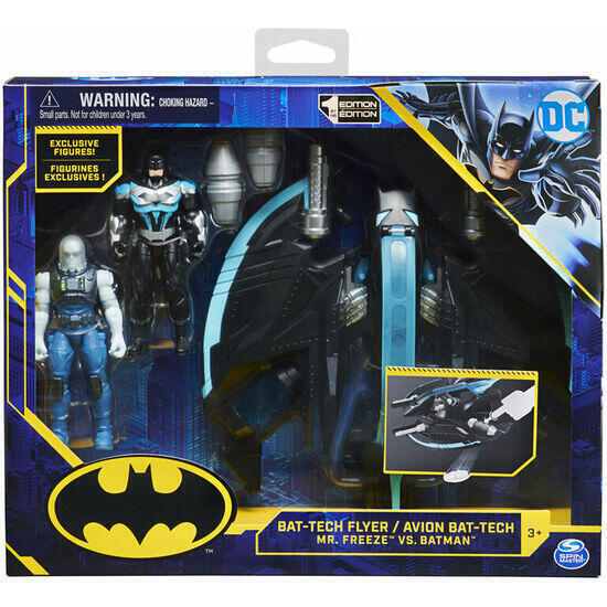 Figura batman and mr freezee + batwings dc comics 10cm