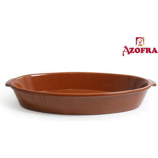 Fuente oval 43.5x26.5x6.5cm vitro azofra