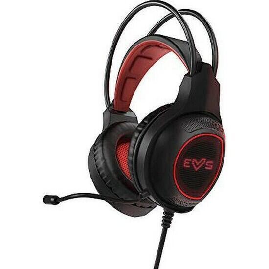 Gaming headset esg 2 laser (led light, boom mic, self-adjusting headband)