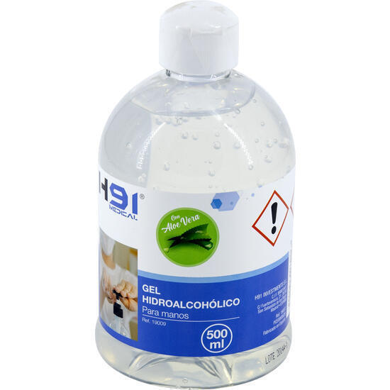 Gel limpiador sin aclarado con alcohol h91 medical 500ml