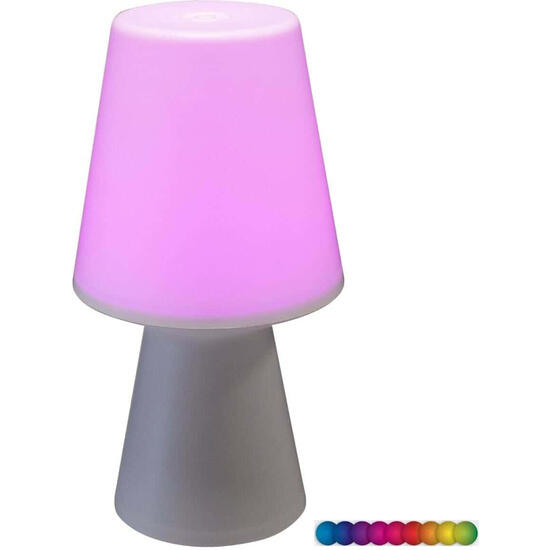 Lámpara multicolor led wiza h.23cm