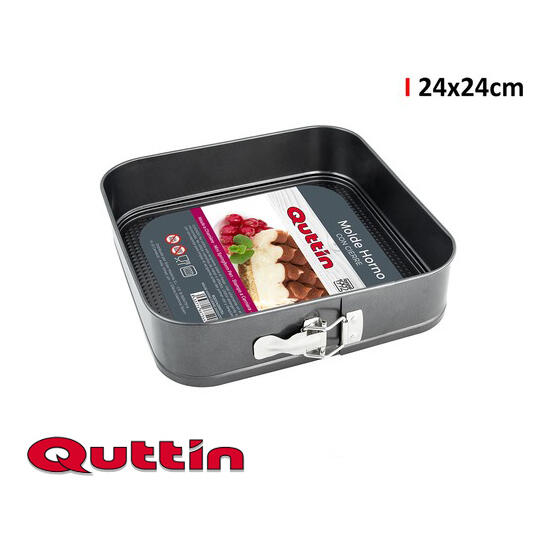 Molde horno cierre 24x24x7cm/0,4mm quttin