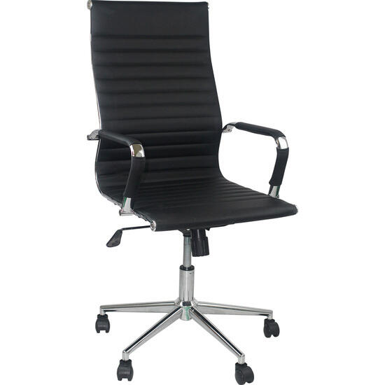 Office chair elegance negro 111/121*45cm thinia home