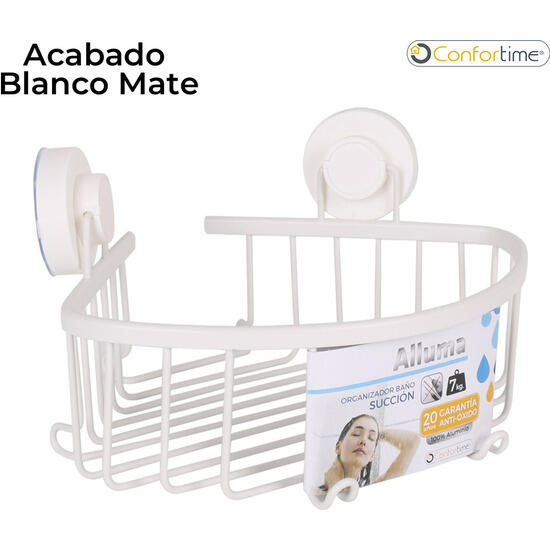 Organizador baño succion alluwhite