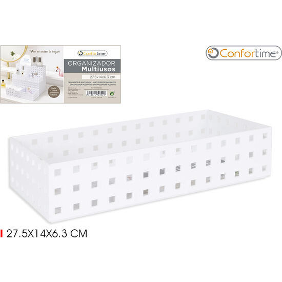 Organizador multiusos 27.5x14x6.3cm confortime