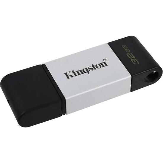 Pendrive 32gb usb-c 3.2  kingston dt80 plata