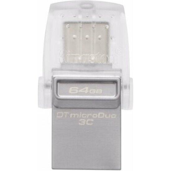 Pendrive 64gb usb3.0 tipo c kingston dt micro duo