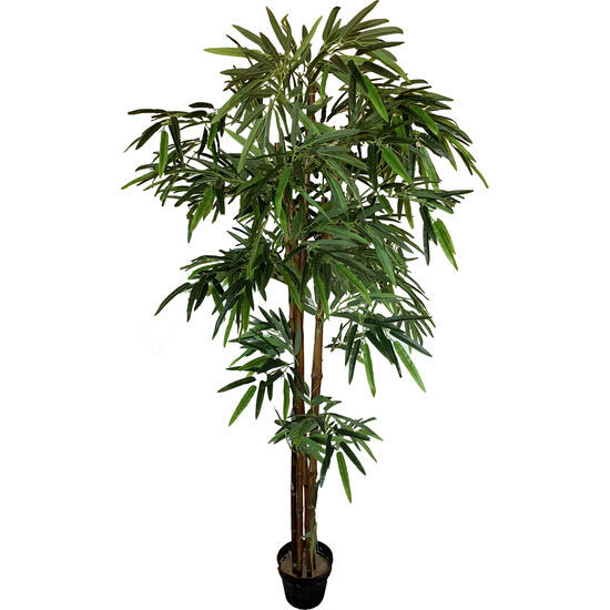 Planta de bambú artificial de 160 cm de altura con maceta