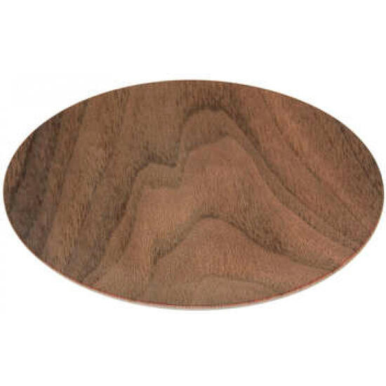 Plato llano de madera color marron 26cm