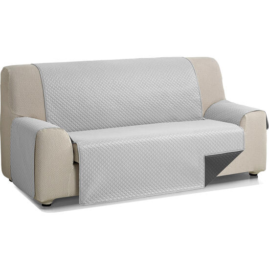 Rombo cubre sofa reversible acolchado 2 plazas gris/antracita