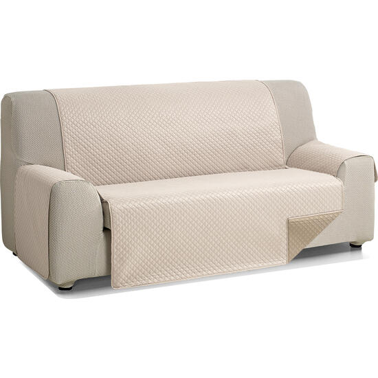 Rombo cubre sofa reversible acolchado 2 plazas lino/cuero