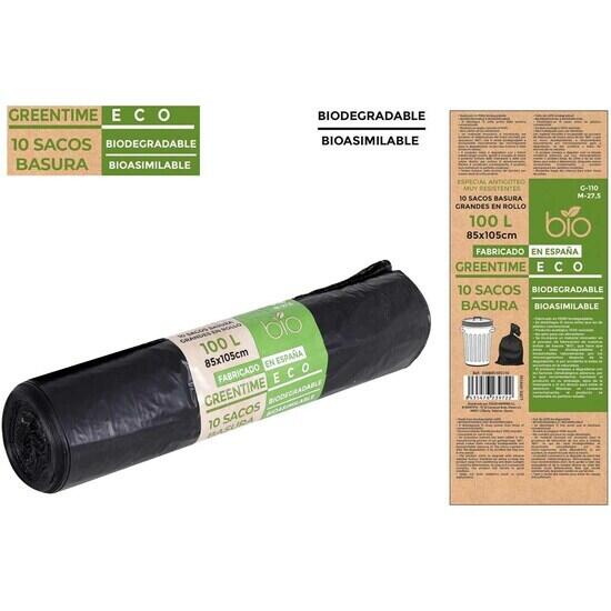 Sacos basura 85x105 g110-100 l .biodegradables