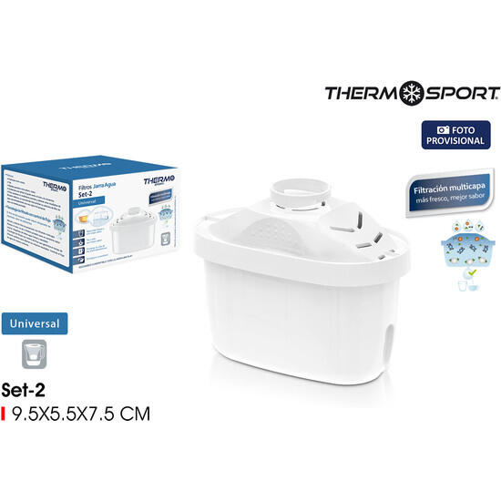 Set 2 filtros jarra agua thermosport