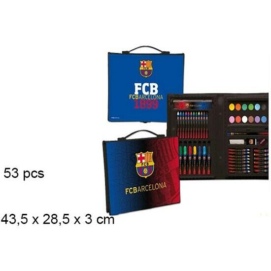 Set 53pcs estuche fc barcelona