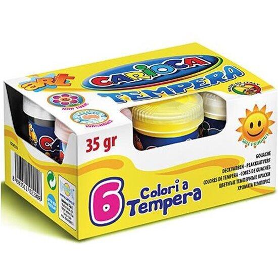 Set 6 temperas bote 35gr.