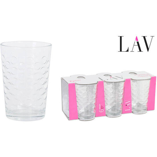 Set 6 vasos agua 205cc sedef