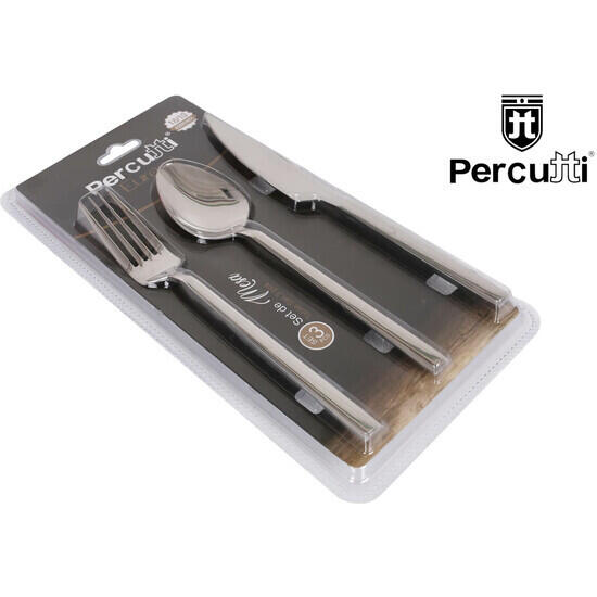 Set cubiertos mesa acero inox percutti europa