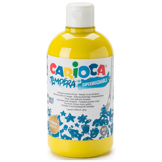 Tempera - botella 500 ml - amarillo