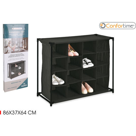 Zapatero tnt 86x37x64cm 16 pares confortime