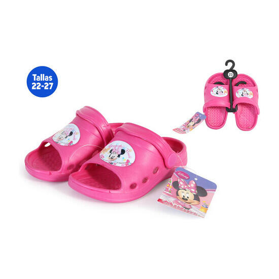 Zapatillas verano infantiles minnie rosa talla 24