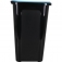 Cubo basura coverline 44l negro/tapa azul