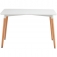 Mesa madera blanca/madera 74*120*80cm thinia home