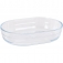 Molde tarta vidrio oval 17cm/0,6l quttin