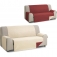 Rombo cubre sofa reversible acolchado 2 plazas beige/rojo