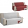 Rombo cubre sofa reversible acolchado 2 plazas gris/rojo