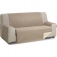 Rombo cubre sofa reversible acolchado 3 plazas beige/lino