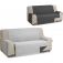 Rombo cubre sofa reversible acolchado 3 plazas gris/negro