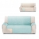 Rubi cubre sofa bicolor reversible 2 plazas aguamarina/crudo